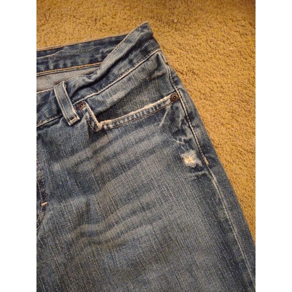 Womens BKE Denim Cut Off Blue Jeans All Cotton Stretch Waist 30 In Inseam 29 In - Picture 8 of 12